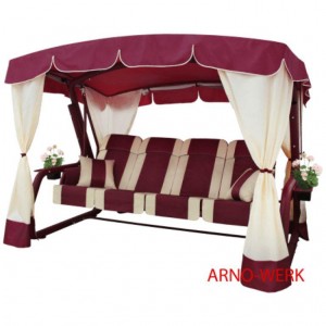 Качели садовые Эдем Люкс 76 (БОРДО с бордовым каркасом) Качели садовые Эдем Люкс 76 (БОРДО с бордовым каркасом)